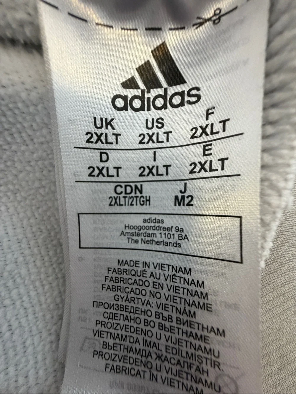 adidas Men's Light Gray Hoodie with Cowboys Graphic 2XLT